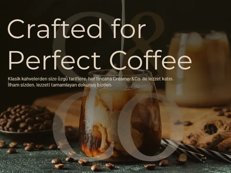 Iced coffee made with The Creamer&Co. products